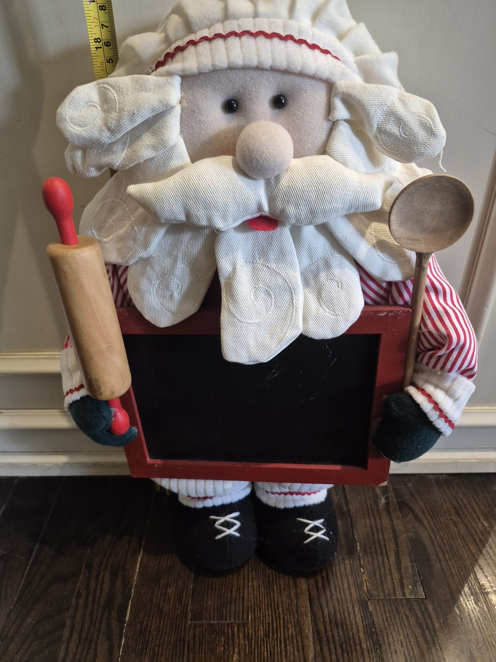 Home Interiors Chef Santa Decorative Chalkboard with Red Frame 20" Tall - Picture 10 of 11